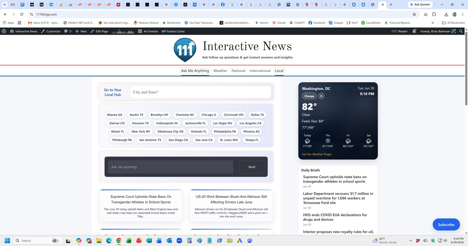 111Things.com screenshot