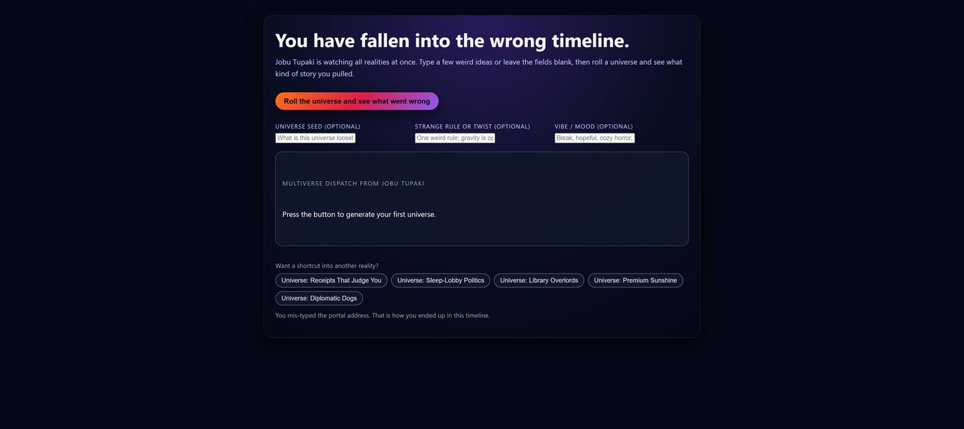 Jobu Tupaki screenshot