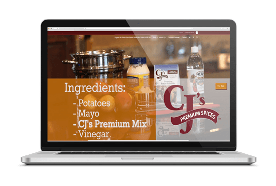 CJ's Premium Spices Retail & Wholesale E-Commerce, Sync With Quickbooks & Shipstation