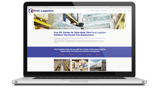 First Logistics Website Design, Organic SEO, Local SEO