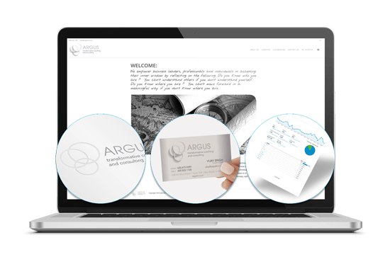 Argus Transformative Coaching and Consulting Website Design, Branding, Print and Social Media