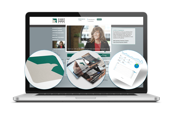 First Eagle Bank campaign landing page mockup